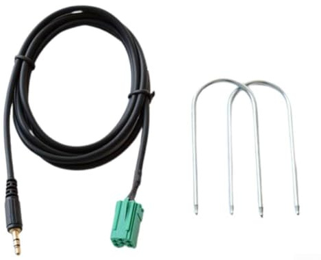 Cable adaptador de entrada auxiliar para radios Renault 2005 2011 para Clio y con opción de entrada auxiliar compatible con reproductores de MP3 con conector de auriculares de 3 5 mm
