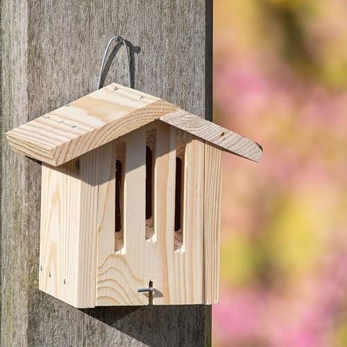 CJ Wildlife Insektenhotel Bausatz Kinder – Wildbienenhotel – FSC® 100% Holz Braun – Mit Nägeln, Schrauben, Aufhängehaken – DIY Insektenhaus Set