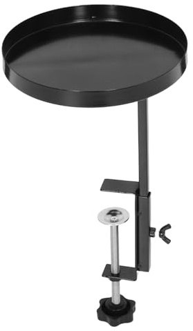 GALPADA Plant and Garden Edges Gardening Design Indoor , Elevated Secure Adjustable Iron Shelf with Clamp-on Stand for Minimalist Black Display Rack Windowsill Window Herbs and Plants Sill