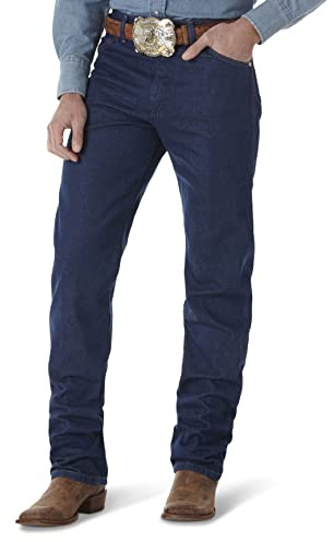 Wrangler Men's Original Fit Jean Jeans, Prewashed Indigo, 34W / 34L