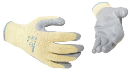 Portwest A600YGYL Arbeitshandschuhe, Kevlar / Nitril, rutschfest, Größe L, Grau
