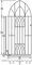 ABBEY Side Garden Gates 914mm - 991mm GAP X 1950mm