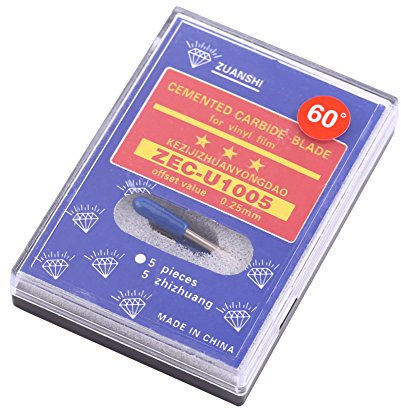 Couteau à Lettrer Roland 30/45/60 Degrés Traceur Cutter Coupeur de Vinyle Roland GCC en Carbure de Tungstène Lame de Traceur de Coupe 10Pcs (60°)