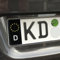 Decus-Shop Kennzeichen Nummernschild Aufkleber EU Feld // Sticker JDM Europa Kenn Zeichen (schwarz)