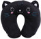 Fdit , Kissen Schwarz Mehrfarbig (Katzenmotiv)