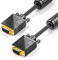 cablepelado cavo SVGA con ferrite 15 Pin Maschio 6 metri Nero