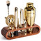 Mixology & Craft - Set di 10 barre in mogano 2.oro - mogano