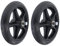 2 Stü Universal 7 Zoll Räder Caster Vollgummireifen Ersatzteil Für Rollstuhl, Roller 5/16 Zoll Lager/Schwarz