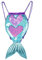 Xlabor Meerjungfrau Schwanz Pailletten Rucksack Kordelzug Magie Reversible Pailletten Rucksack Mode Glitzernde Tunnelzug Tanz Tasche für Kinder Mädchen Blau L