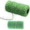 100 m de ficelle de coton pour loisirs créatifs, tricot, suspension murale, jardinage et emballage cadeau - Vert foncé et blanc - 1,5 mm