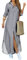 YMING Femmes Color Block 3/4 Robe à Manches Enroulées Oversize Tie Dye Multicolore Robe D'Été Gris 3XL