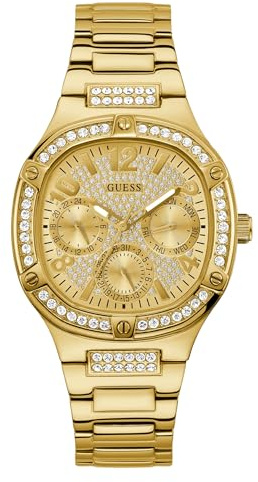 GUESS Ladies 40mm Watch - Silver Tone Strap and Case With Silver Dial