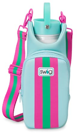 Swig Life Wasserflaschen-Tragetasche, Wasserflaschenhalter mit verstellbarem Riemen, Wasserflaschen-Tragetasche mit Handyfach mit Reißverschluss, für 1020 ml Wasserflaschen, Wasserflaschenzubehör