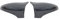 Spiegelkappen Für Lexus IS200 300 350 ES GS RC M Horn Stil Carbon Faser Glänzend Schwarz Flügel Rückspiegel Abdeckung Cap Fall Trim 1 Paar Rückspiegelkapp (Farbe : Carbon Fiber Look)