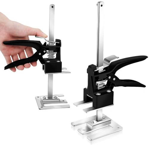 Fiqops Arm Handwerkzeug, Arbeitssparender Heber 2 Stück, 30cm Höhenregler Bis Zu 240 KG, Handhebewerkzeug, Tür- und Holzplatten-Hebebühne