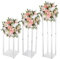 Hochzeitsvase Säule, Acryl Blumenboden Vase Blumenständer Mittelstücke Vase Für Tische, Blumenhalter Für Home Party Hochzeit Dekorationen, 40/60/80cm Hoch