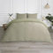OHS Seersucker King Size Bedding Green, Luxury Geometric Waffle Bedding King Duvet Cover Sets with Pillowcases Super Soft Embossed Quilt Covers, Sage