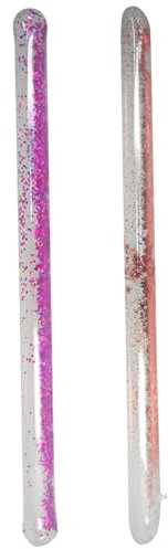 Frite Piscine Nouilles de Natation Gonflables En PVC Gonflable Avec Paillettes ColoréEs Pour Enfants Et Adultes Fournitures de FêTe Sur La Plage Accessoires de Piscine Or Rose Et Violet 2 PièCes