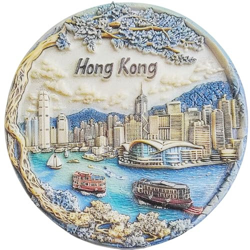 Fridge Magnets, Hong Kong China Travel Souvenir Refrigerator Decoration Magnet Craft Collection