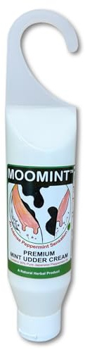 MOOMINT Udder Mint Cream with 35% Pure Japanese Peppermint Oil - Proven Formula for Over 30 Years - 250ml