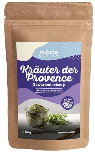 Monte Nativo - Especias (250 g), hierbas provenzales, secado natural, aromáticas, ideales para cocinar y sazonar, aroma y sabor intensos