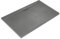 Plato de ducha gris cemento Line Dry de resina y polvo de mármol con rejilla lateral de mármol de 160 x 90 cm