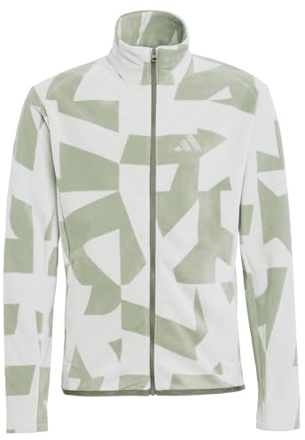adidas Unisex Kids Terrex Kids Multi Printed Full-Zip Fleece, Halo Green/Tent Green, 7-8 Years