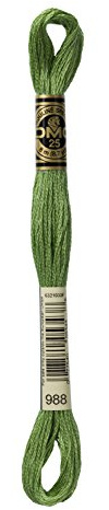 DMG Plaid Cotton Thread, Variegated for Stitching, 8 Metres