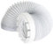 SPARES2GO Vent Hose & Adaptor Kit For Indesit Tumble Dryer (2 Metres, 4'' Fitting)
