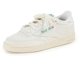 Reebok Men Club C 85 Vintage Sneaker, Top-Chalk/Paperwhite/Glen Green, 4
