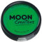 Moon Creations Maquillaje Facial y Corporal Profesional | Pintura de Color Profesional | Pintura Facial para Niños, Adultos, Disfraces, Festivales, Halloween Verde brillante 36g