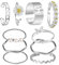 BOZILY 10 STÜCKE Damenrings, Böhmische Fingerringe Ringe Frauen Verstellbar, Gänseblümchen Perle Gelenk Welle Blume Knöchelringe Stapelbar Bandringe Ring-Set für Valentinstag Frauen Mädchen