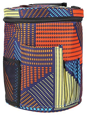 Bolsa de Almacenamiento de Cilindro, Cuenco de Ganchillo, Almacenamiento de Lana de Tejer Hecho a Mano de Bambú, Cuenco de Hilo de Palisandro Redondo, Herramienta de Ganchillo de Lana de Hilo de Tejer