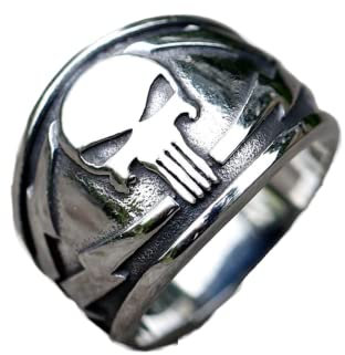 LAYCHEN Neue Herrenringe Punisher Skelettmaske Vintage Ring Für Jugendliche Mode Schmuck Geschenke