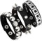 Eigso 3 Pcs Retro Leder Punk Armbänder für Männer Frauen Classic Vintage Spike Armband Set für Mann Frau