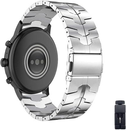 Metall Armband Kompatibel für Amazfit Falcon - 22mm Edelstahl Ersatzarmband für Herren und Damen - Uhrenarmband (E, 22mm)