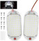 URAQT 48 LED Innenbeluchtung Auto, 2 Stück Super Hell 800LM 12V LED KFZ Innenraumbeleuchtung mit Schalter 6000K Weißlicht Kfz Beleuchtung Leiste für Auto Wohnmobil Bus Caravan Boat Elliptisch
