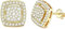 Dochais Ohrringe Silber 925 für Damen Herren, 14K Gold/Weißgold Quadratische Ohrstecker, Diamant Ohrring Ohrstecker Gold, Hypoallergene Ohrstecker Ohrschmuck Geschenk für Männer Damen Jungs