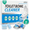 ROOAUG WC-Schüssel-Reinigungstabletten, 30 Stück, WC-Reinigertabletten für Kalk- und Geruchsentferner, kompatibel mit allen WC-Schüsseln, desodorierend und entkalkend