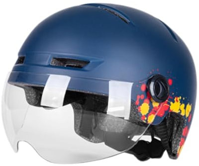 kowaku Casque de Vélo Lumière avec Visière, Casques Vélo Adultes Hommes Femmes 58-63 cm pour Vélo électrique, Trottinette, Patins à roulettes