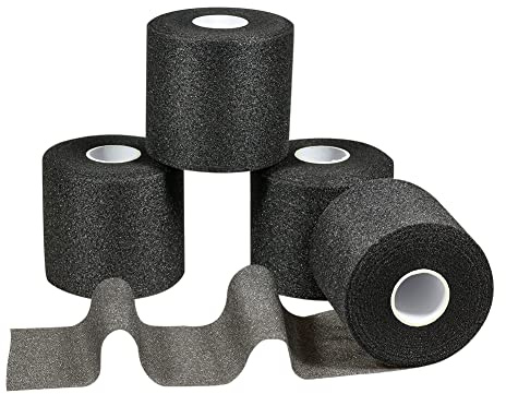 4 Rollen Athletic Tape Foam Underwrap 6cm x 20m Schaum Prewrap Sports Tape | Dünner Weicher Schaumstoffverband für Knöchel Handgelenke Hände Ellbogen Knie Hautverletzungen und Kleberückstände Vermeiden