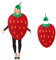 WENJION Costume de fraise pour adulte - Costume amusant avec chapeau - Unisexe - Pour homme, carnaval, fête, festival, cosplay