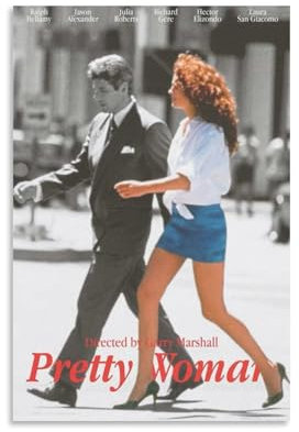 TEWRGEU Poster Pretty Woman auf Leinwand, ästhetisches Cover, Poster, Vintage-Malerei für Zimmer, 30 x 45 cm, ungerahmter Stil