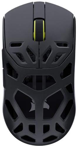 Corsair Sabre v2 Pro MG sans Fil Souris Gaming, 33 000 DPI – Noir | D’Interrogation de 8 000 Hz, Coque en Alliage de Magnésium de 56 g, Jusqu'à 170 Heures D'autonomie de la Batterie, Web Hub