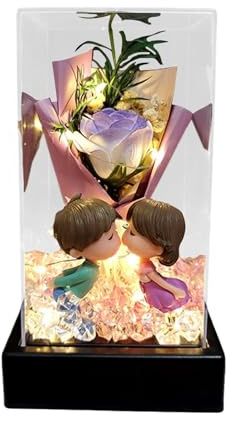 MotiveTech Konservierte Rosen, Künstliche Blumen, Wohndekoration, Elegante Konservierte Seifenblume, Valentinstagsgeschenk, Style C