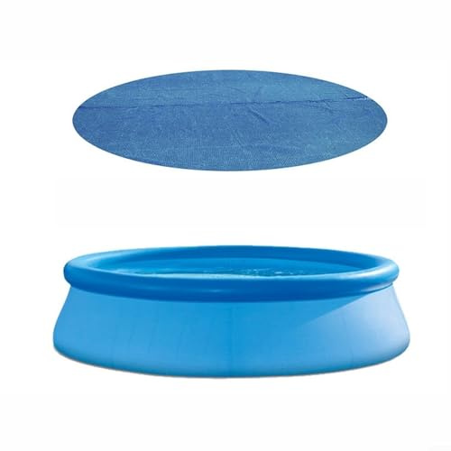 HpLive Solarabdeckung, Runde Pool Solarabdeckplane Für Aufstell- Und Eingelassene Pools, 15 Mil PE Wärmedämmfolie Zur Schnellen Erwärmung des Wassers(305cm)