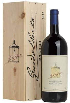 Tenuta San Guido Guidalberto 2023 Jeroboam, Vino Rosso Toscana, 13,5% vol, 3 Litri Astuccio in legno