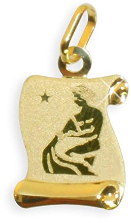 Sternzeichen Anhänger Wassermann 14 Karat Gold 585 (213311) Gratis Express Gravur