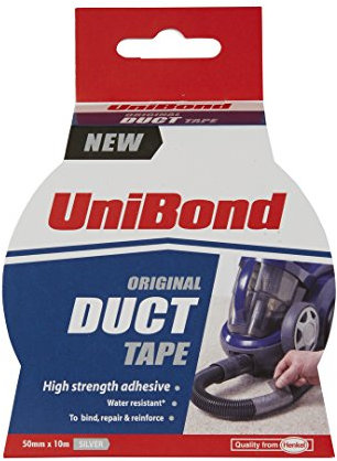 UniBond Original Duct Tape High Strength Adhesive - 50 mm x 10 m, Silver