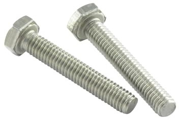 Tornillos de metal Cabeza hexagonal TH 3/8X 3/4 Rosca total UNC o equivalente BSW no inglés WHITWORTH Inox A2-1 pieza